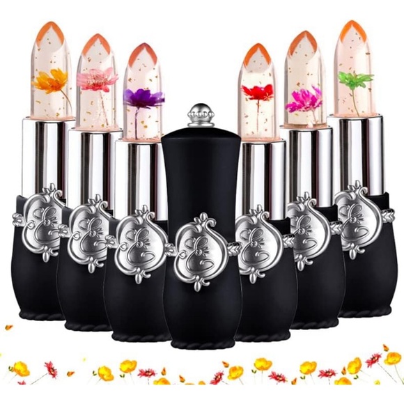 Luxurious Color Change Long Lasting Crystal Flower Jelly Lipstick NIB - Picture 1 of 8